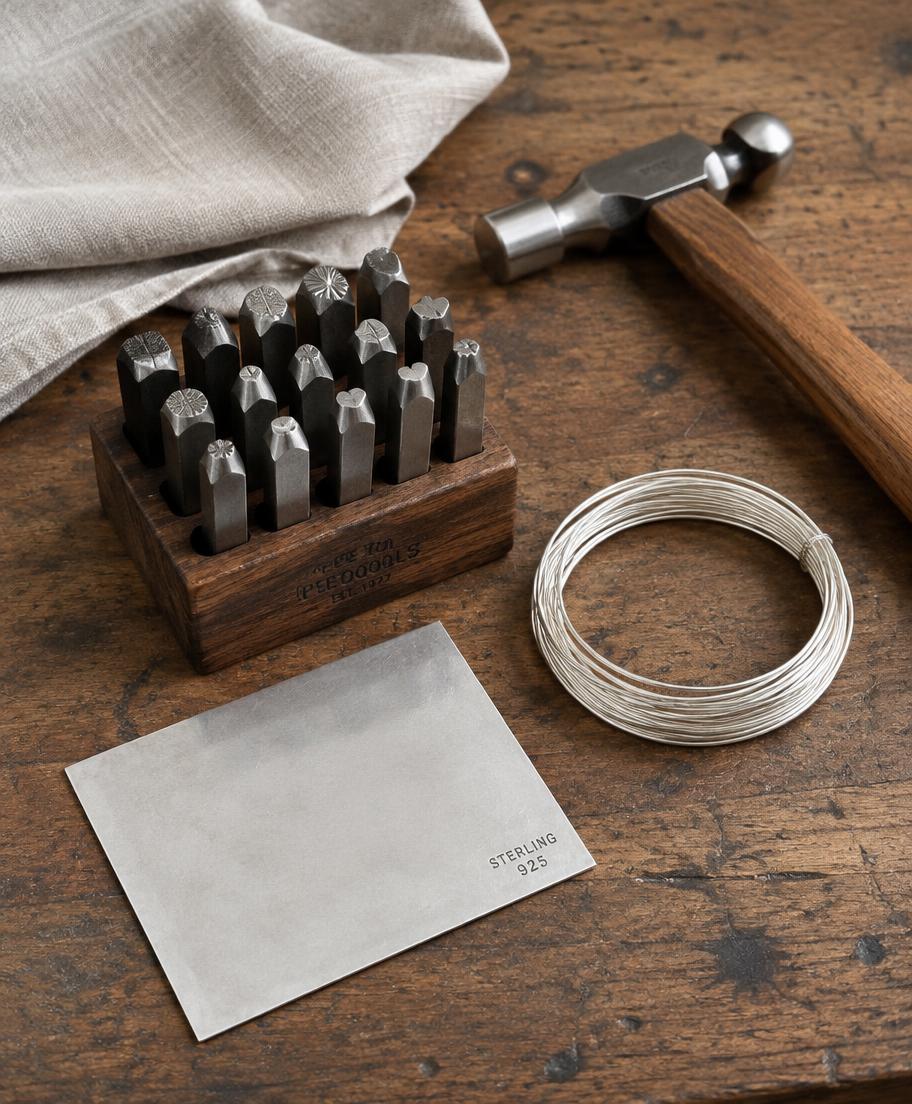 Hand-Cut Silversmith Stamp Set